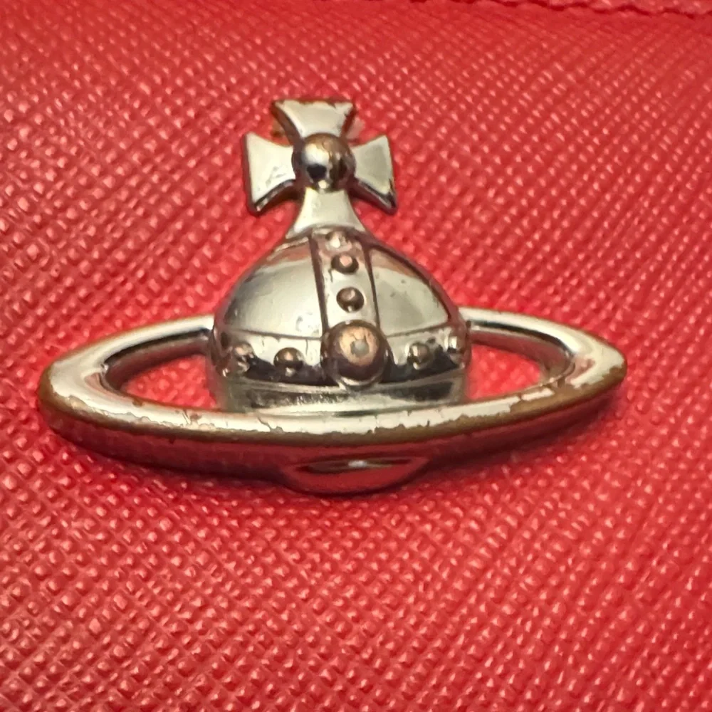 Vivienne Westwood Scarlet Red Zip long Wallet - Picture 3 of 6